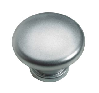 POHIŠTVEN GUMB HETTICH DIY, FI 40 MM, PVC, IZGLED ALUMINIJA, V ZAVOJU JE 6 KOS
