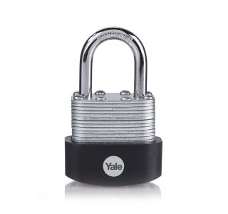 CILINDRIČNA OBEŠANKA 40 MM, DOLGI LOK 63MM YALE HIGH SECURITY, ODPORNOST PROTI KOROZIJI, LOK KALJENO JEKLO, 1 KOS Z 3 KLJUČI
