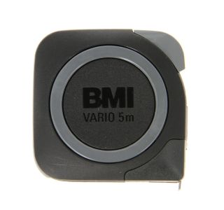 TRAČNI METER NA VZMET BMI 5M X 16 MM NERJAVEN TRAK