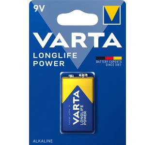 ALKALNI BATERIJSKI VLOŽEK VARTA 6LR61 9V LONGLIFE POWER BL/1