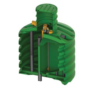 MALA ČISTILNA NAPRAVA ROTO 8 PE ECO BLUE, MBBR 6.000 L