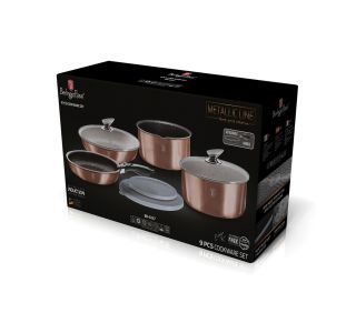 GARNITURA / SET POSODE BERGHOFF 9 DELNA ROSE GOLD