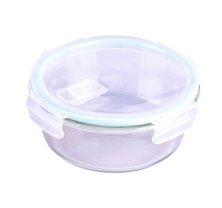 VEČNAMENSKA DOZA STEUBER 950 ML STEKLENA OKROGLA, PVC POKROV
