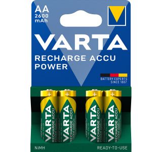 POLNILNI BATER.VLOŽEK VARTA ACCU AA/R6 R2U 2600 MAH BL/4 PREDNAPOLNJENE