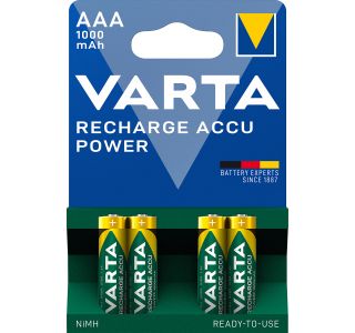 POLNILNI BATER.VLOŽEK VARTA ACCU POWER HR03/AAA NIMH 1.2V 1000MAH BL/4