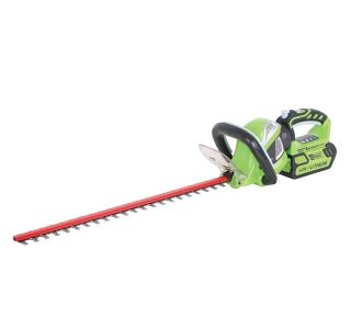 AKUMULATORSKE ŠKARJE ZA ŽIVO MEJO 61 CM GREENWORKS 40V Z 2AH BATERIJO IN POLNILNIKOM G40HT61K2