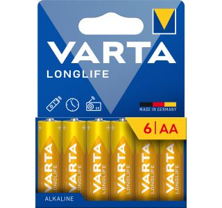 ALKALNI BATERIJSKI VLOŽEK VARTA LONGLIFE AA 6/1