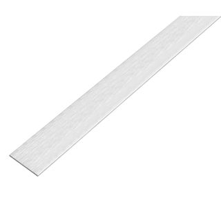 PLOSKA PALICA ALBERTS ALU, 20X2X1000 MM SAMOLEPLJIVA, INOX IZGLED
