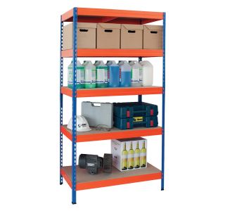 REGAL AR SHELVING 192X100X50 CM, 5 POLIC 300 KG/POLICO, OR/MO