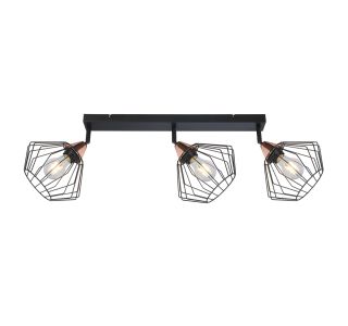 DEKORATIVNI REFLEKTOR FEROTEHNA AXEL 3 3XE27 ČRN / BAKER