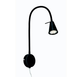 NAMIZNA SVETILKA BED LED 1X4W GU10 ČRNA