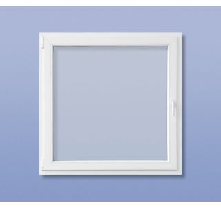 PVC OKNO CANDO BELO 58X58 CM D 6 KOMORNO S KLJUKO