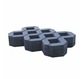 BETONSKA PLOŠČA GOREC TRAVNA 60X40X10 CM DVOSLOJNA SIVA