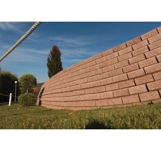 BETONSKI IZDELEK KOGRAD ŠKARPNIK CEPLJEN RJAV 25X25X12.5
