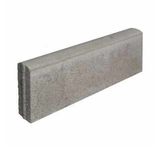 BETONSKI ROBNIK OBLAK GROUP 100X20X5 CM POLKROŽEN CEMENTNO SIV