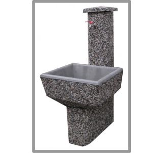 BETONSKI UMIVALNIK CEGRAM UMIVALNIK - KORITO MALI KVADRAT PRANO SIV