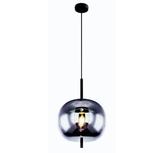 VISEČA SVETILKA BLACKY 1XE27 ČRNA / DIMLJENO STEKLO