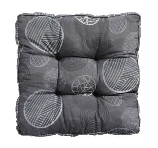 BLAZINA MADISON FLORANCE 47X47 CM TEMNO SIVA, VZOREC KROG