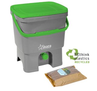 KOŠ ZA BIOLOŠKE ODPADKE PLASTIKA SKAZA BOKASHI ORGANKO 16L