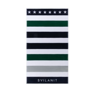 BRISAČA ZA PLAŽO SVILANIT GREEN STAR 100X180 CM ZELENA/MODRA
