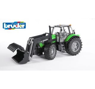 BRUDER TRAKTOR S SPREDNJO NAKLADALKO DEUTZ AGROTRON 03081