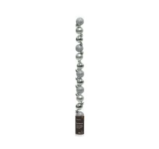 BUNKA IZ UMETNE MASE DECORIS SREBRNA V TUBI 14/1 FI 3 CM