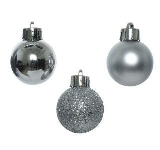 BUNKA IZ UMETNE MASE DECORIS SREBRNA V TUBI 14/1 FI 3 CM