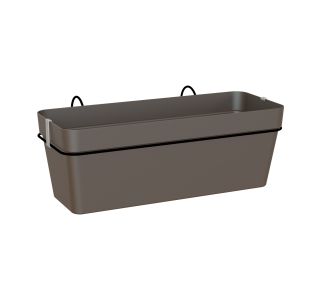 PE KORITO Z VODNO REZERVO CAPRI BALKONSKI SET BRONZE 50X28.5 CM