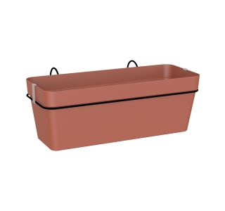 PE KORITO Z VODNO REZERVO CAPRI BALKONSKI SET TERRACOTTA 50X28.5 CM