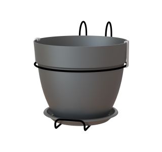 CAPRI CAMPANA BALKONSKI SET ANTRACIT 20CM