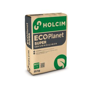 CEMENT HOLCIM ECOPLANET SUPER 42.5N 25 KG 64 VREČ/PALETA