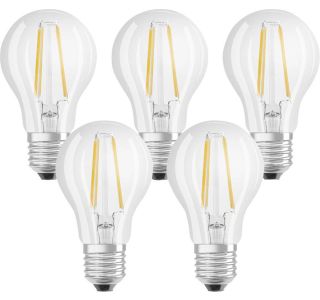 LED ŽARNICA E27 OSRAM CLA60 6.5W/827, BISTRA BASE FILAMENT, PAK/5
