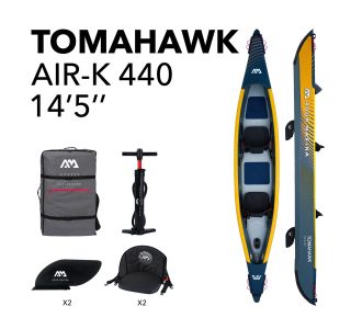 ČOLN AQUA MARINA KAJAK/KANU TOMAHAWK AIR-K 440 ZA 2 OSEBI