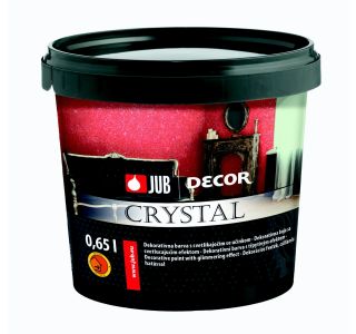 DEKORATIVNA BARVA JUB DECOR CRYSTAL BELA 0.65 L - S SVETLEČIM UČINKOM