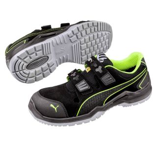 DELOVNI SANDALI PUMA NEODYME GREEN LOW S1P ESD SRC ČRNO-ZELENA ŠT.:47