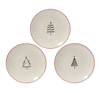 DESERTNI KROŽNIK DECORIS 18 CM SMREKICA ZA ZAJTRK PORCELAN