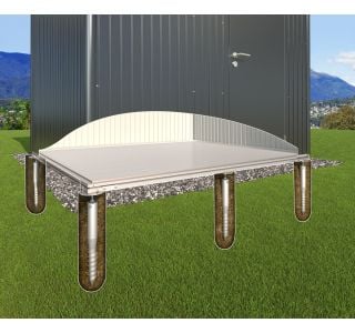 DODATKI ZA KOVINSKE HIŠKE BIOHORT 222X78 CM TEMELJ Z ZEMELJSKIMI VIJAKI 2A