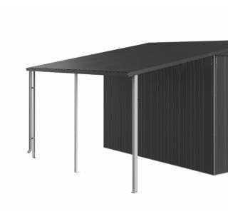DODATKI ZA KOVINSKE HIŠKE BIOHORT STRANSKI NADSTREŠEK 150X300 CM EUROPA