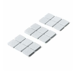 NEDRSEČA BLAZINICA HETTICH DIY,SAMOLEPLJIV 25X25 MM, BEL, V ZAVOJU JE 18 KOS
