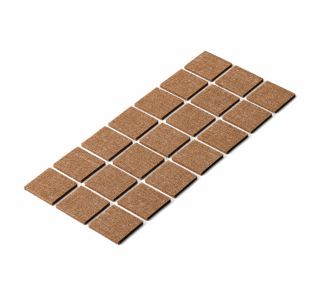 DRSNIK HETTICH DIY,SAMOLEPLJIV  30X30X2 MM, RJAV SINTETIČNI FILC, V ZAVOJU JE 21 KOS