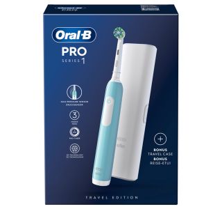 ELEKTRIČNA ZOBNA ŠČETKA ORAL-B PRO1 MODRA + ETUI