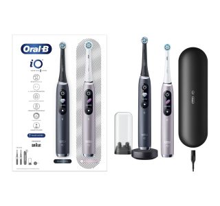ELEKTRIČNA ZOBNA ŠČETKA ORALB IO9 DUO ČRNA/ROZA