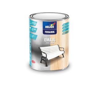 POKRIV.PREM.ZA KOV.,LES HELIOS TESSAROL EMAJL RAL 9010 BELI SATIN 0.75L - POLMAT