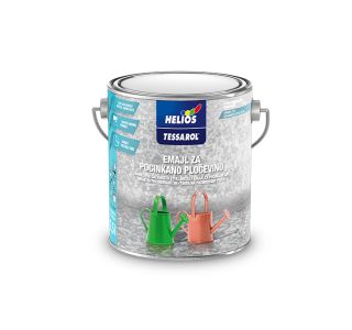 POKRIVNI PREMAZ HELIOS TESSAROL EMAJL ZA POCINK. PLOČ. BELA 2.5 L