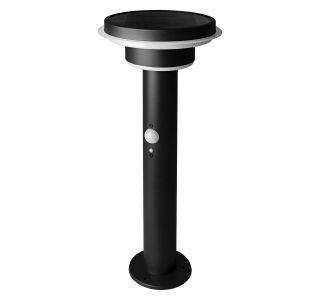 ENDURA SOLAR WALL 6W ČRNA 40CM, 2X CIRCLE, IP44