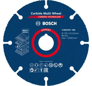 EXPERT CARBIDE MULTI WHEEL REZALNA PLOŠČA, 125 MM, 22,23 MM