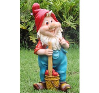 FIGURA, OKRASNA PALČEK S KOŠEM VIŠ 39 CM