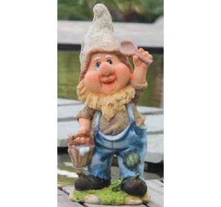 FIGURA, OKRASNA PALČEK Z VEDROM IN ZAJEMALKO