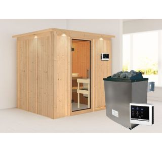 FINSKA SAVNA SODIN 8+9KW GRELEC ZR PREDNJI VHOD+STREŠ.VENEC