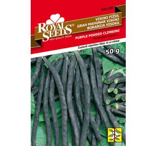 STROČNICA ROYAL SEEDS FIŽOL 50G VISOKI VIOLET PODDED STRINGLES